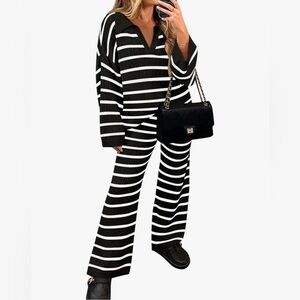 ZESICA 2 Pc Sweater Lounge Set